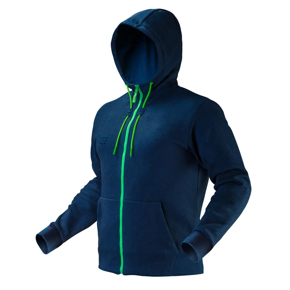 NEO TOOLS Cardigan Sweater gilet travail homme M bleu chaud