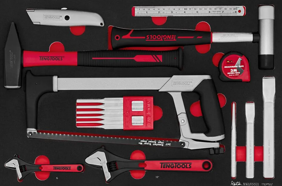 Teng Tools FOAM4X4 Kit outils 17 pièces plateau EVA
