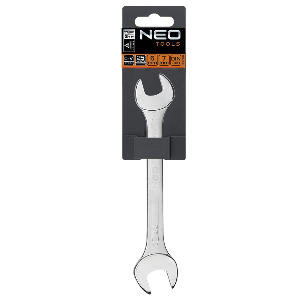 NEO TOOLS clé à fourches 6x7 mm acier CrV DIN 3110