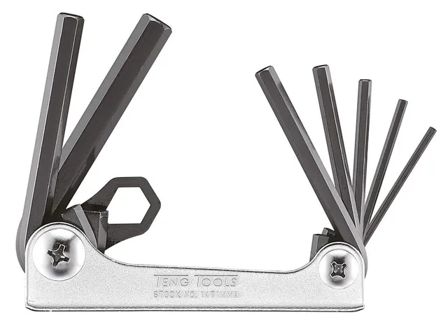 Teng Tools Jeu clés Allen pliables 2,5-10 mm 7 pièces