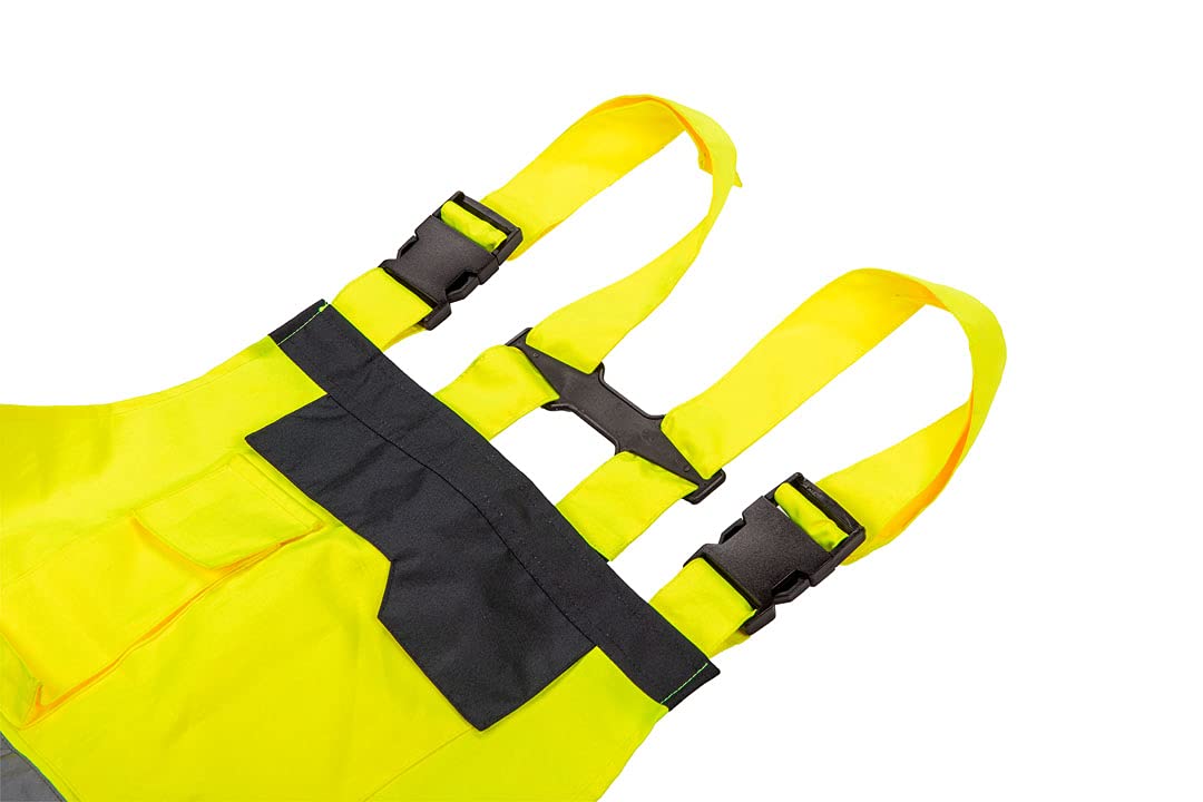 NEO Tools salopette haute visibilité jaune/orange imperméable