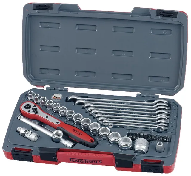 Teng Tools Mecca Pro coffret douilles 3/8" 39 pièces métrique