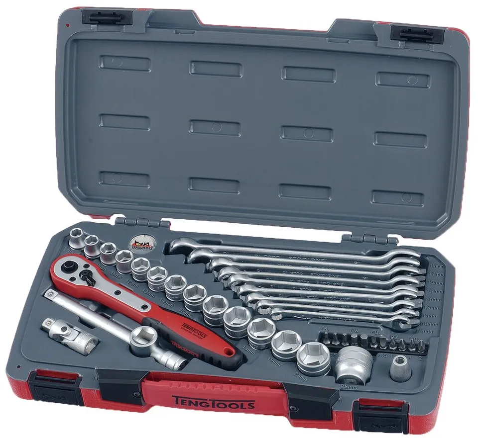 Teng Tools Mecca Pro coffret douilles 3/8" 39 pièces métrique