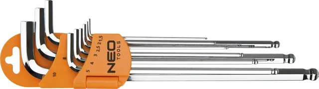 NEO Tools 09-515 clés Allen 9 pièces 1,5-10 mm S2