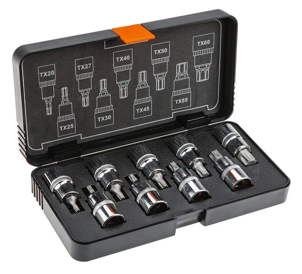 NEO TOOLS coffret embouts Torx 1/2" 9 pcs T20-T60