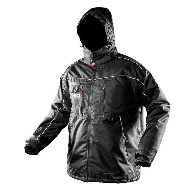NEO TOOLS veste d'hiver travail noire doublée chaude