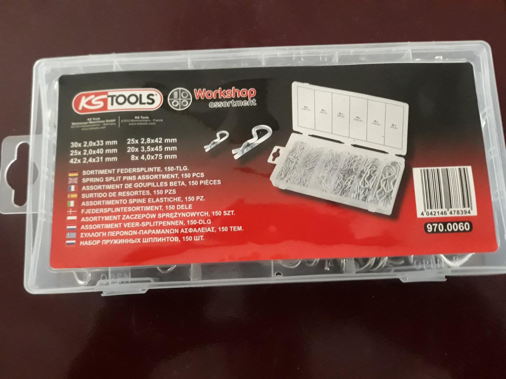 KS Tools 970.0060 jeu de goupilles Beta 150 pièces acier