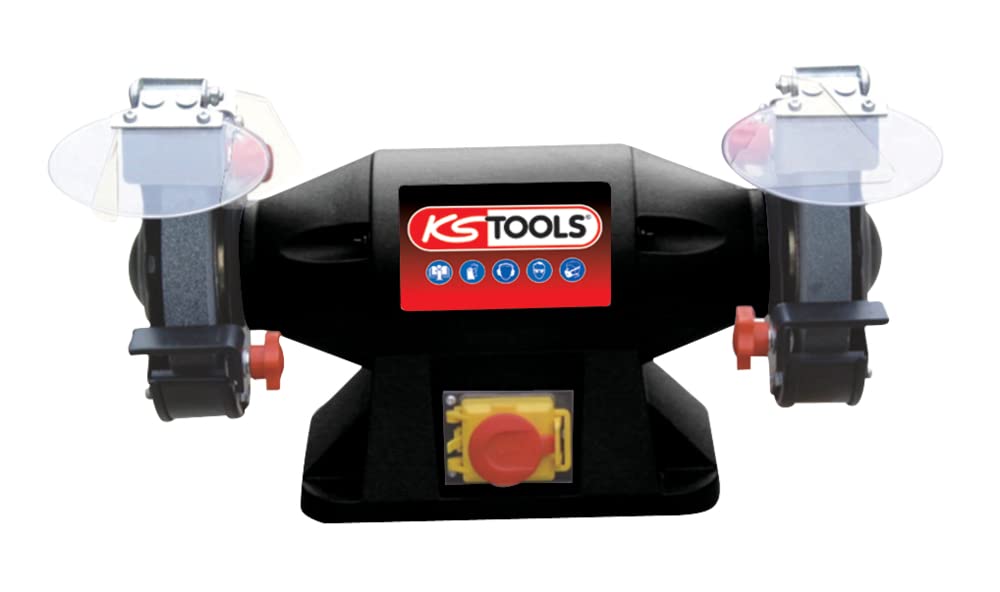 KS Tools Touret 900 W Meule Brosse 200 mm affûtage atelier