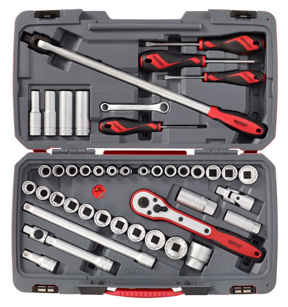 Teng Tools MECCA PRO 1/2" coffret douilles 44 pièces mm/AF