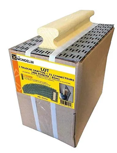 Mondelin lot façadier taloche gratton 480 pointes 8 mm