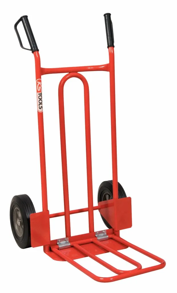 KS Tools diable bavette roues pleines 250 kg rouge