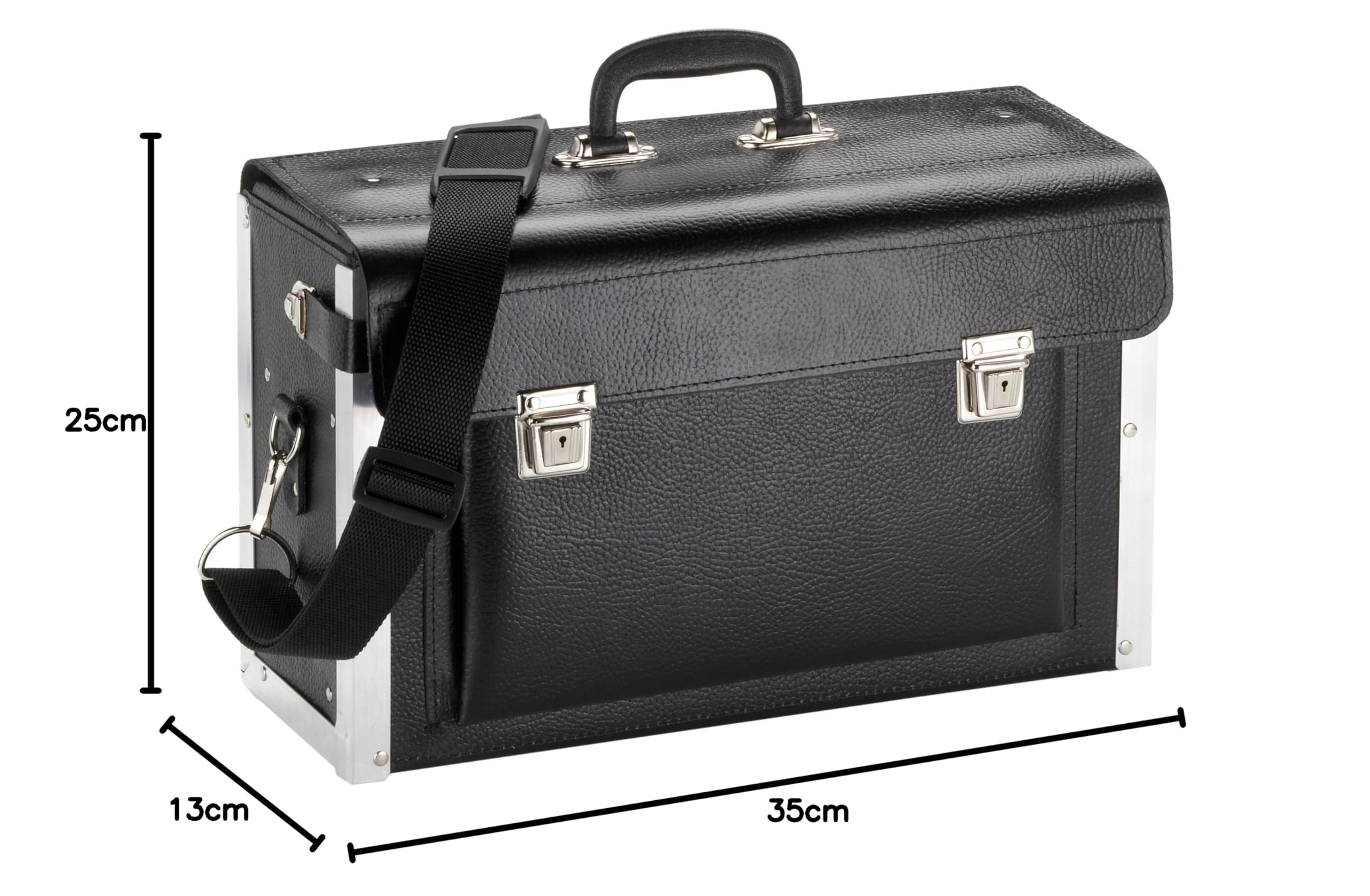 KS TOOLS 850.0310 valise outils cuir 420 mm 18 casiers