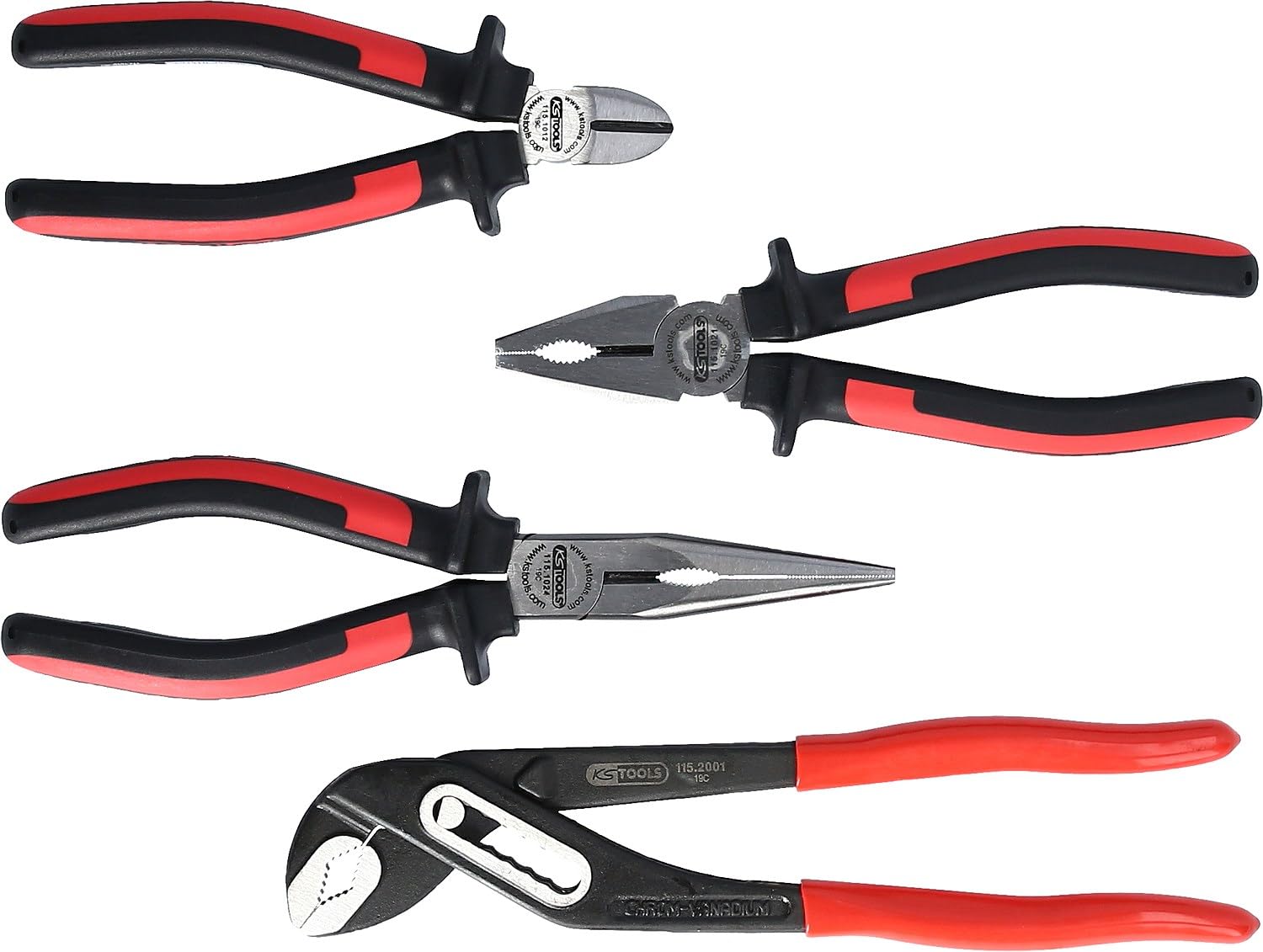 KS Tools 500.7020 jeu de pinces précision 5 pièces 110-160 mm