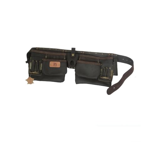 Mondelin poche double cuir tanné avec ceinture porte-outils
