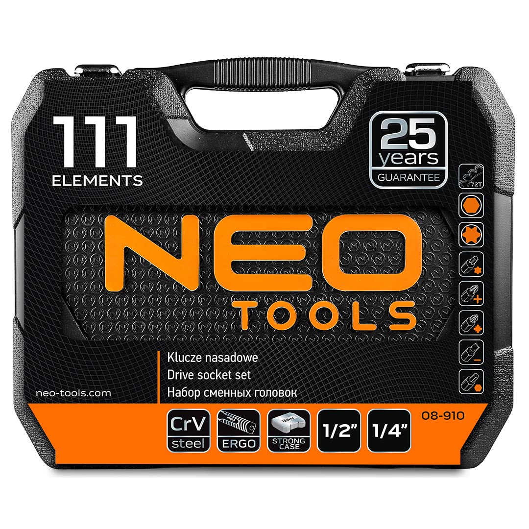 NEO TOOLS 08-910 coffret outils 111 pièces