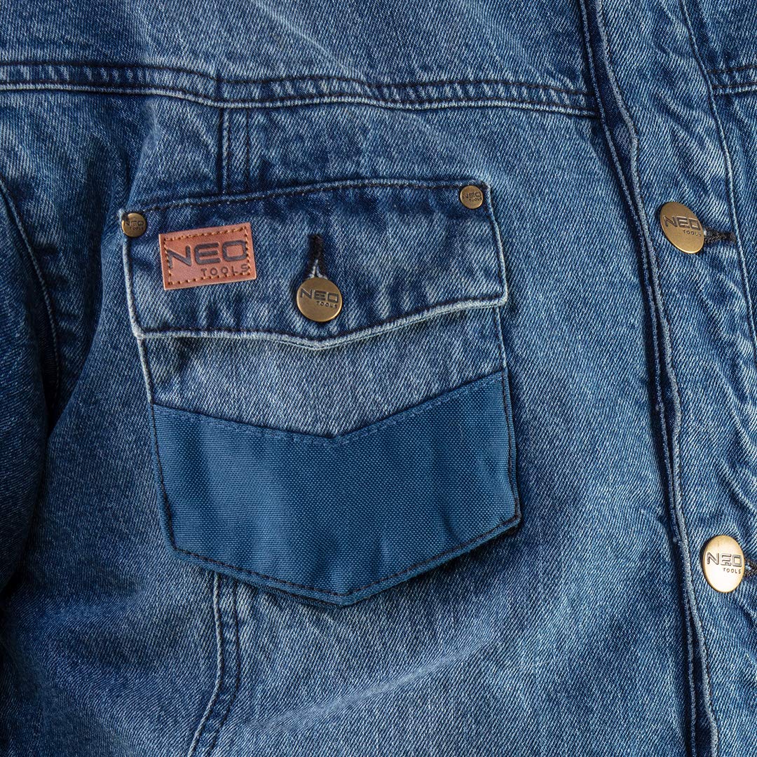 NEO TOOLS veste en jean homme bleu denim taille L