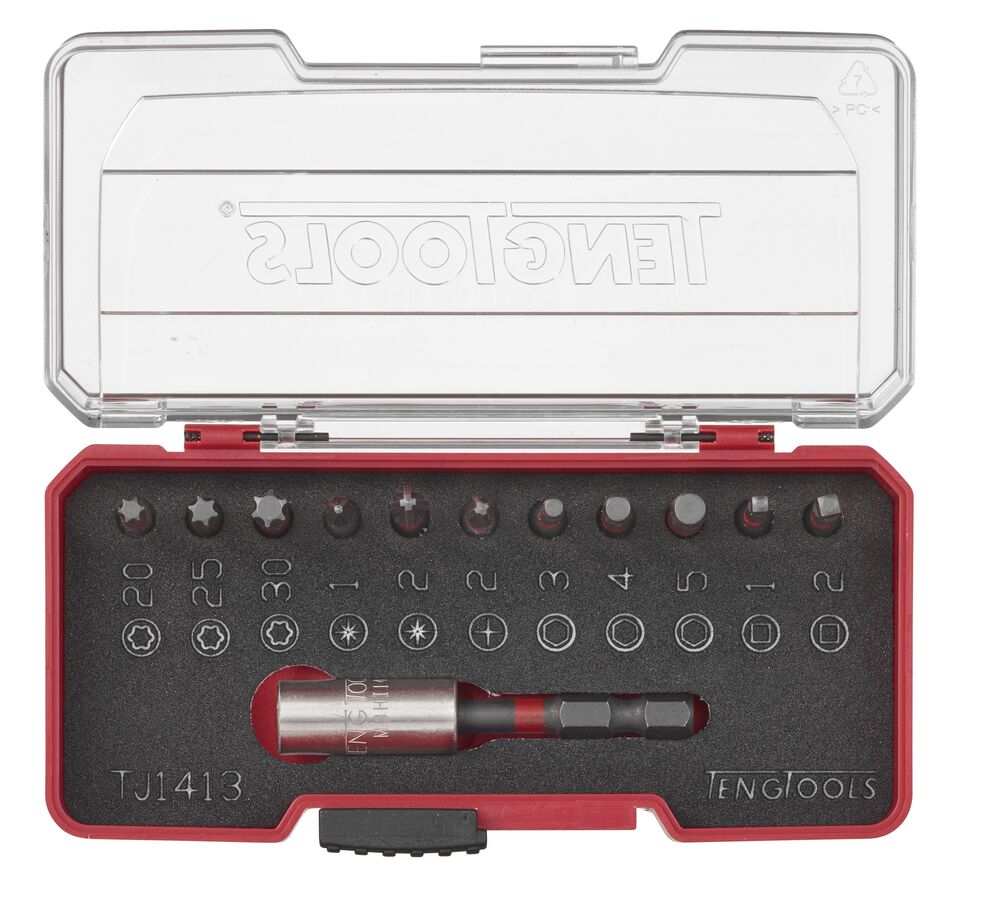 Teng Tools 12 pièces coffret embouts choc avec clip ceinture
