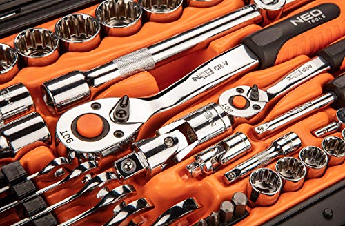 NEO TOOLS 08-690 coffret douilles 71 pièces 1/2 1/4