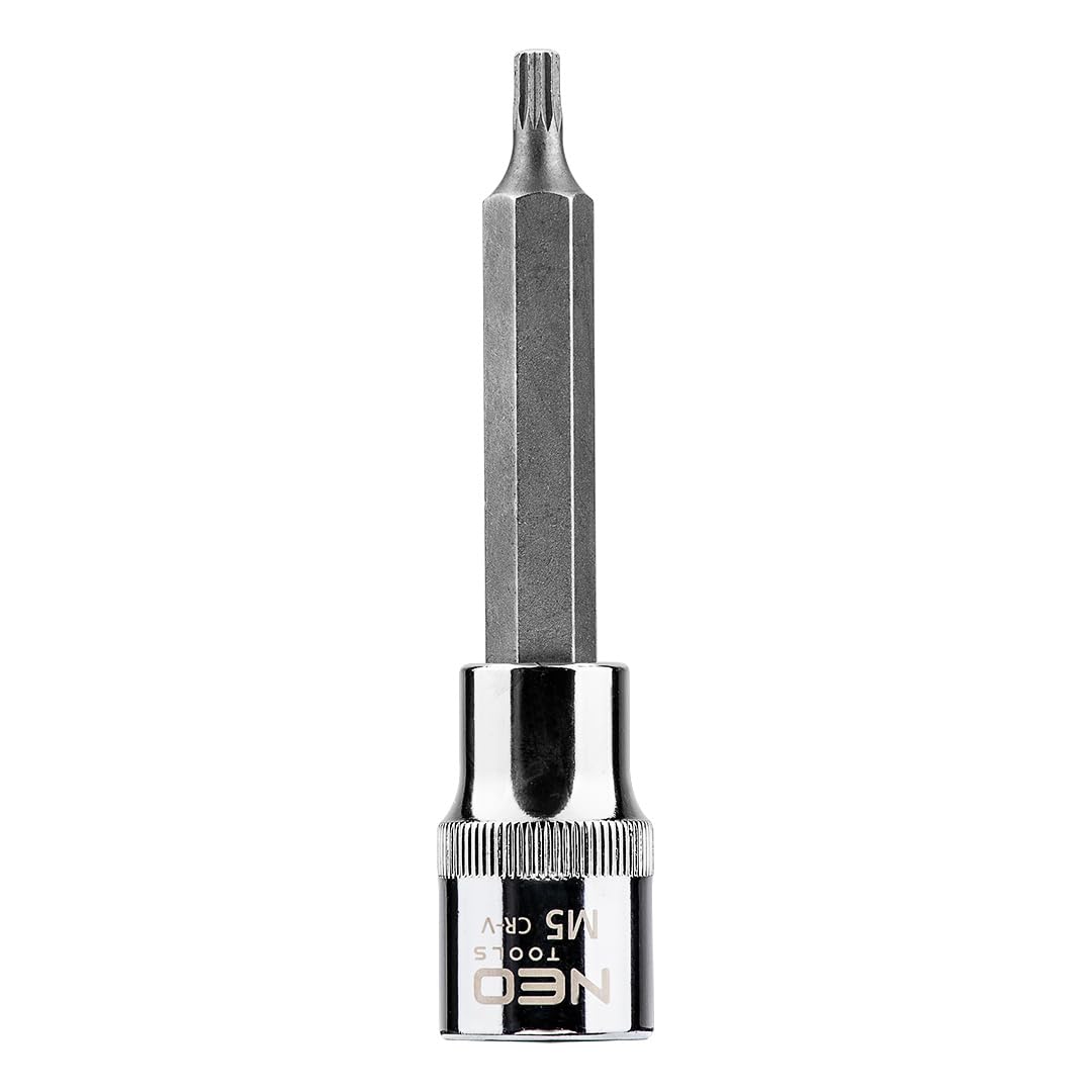 NEO TOOLS 08-742 douille spline M8 x 100 mm 1/2" acier CrV