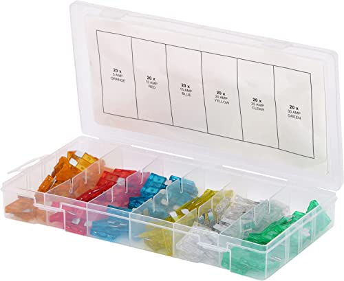 KS Tools 970.0250 assortiment fusibles auto 120 pièces 5-30A
