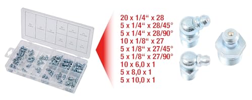 KS Tools 970.0360 assortiment graisseurs 70 pièces