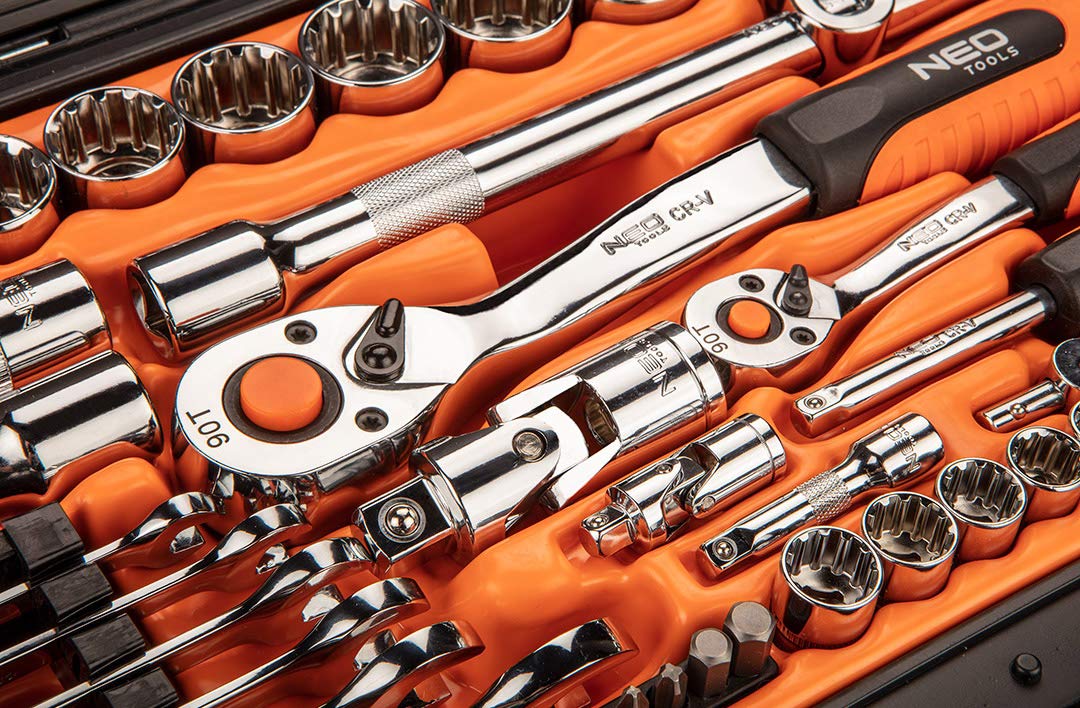 NEO TOOLS 08-690 coffret douilles 71 pièces 1/2 1/4