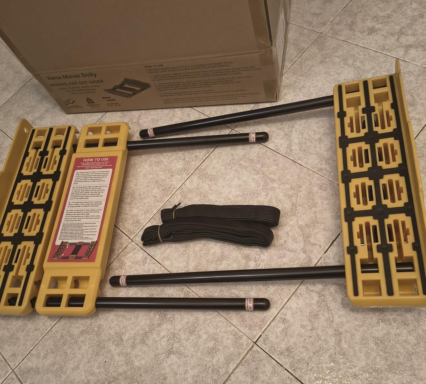 Oneon chariot transport réglable 91 cm 907 kg