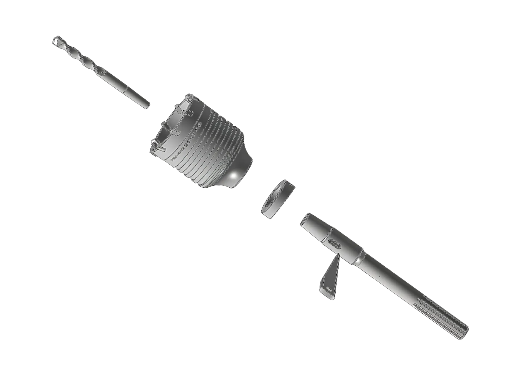 Guillet Porte-trépan + foret centreur 11mm carbure