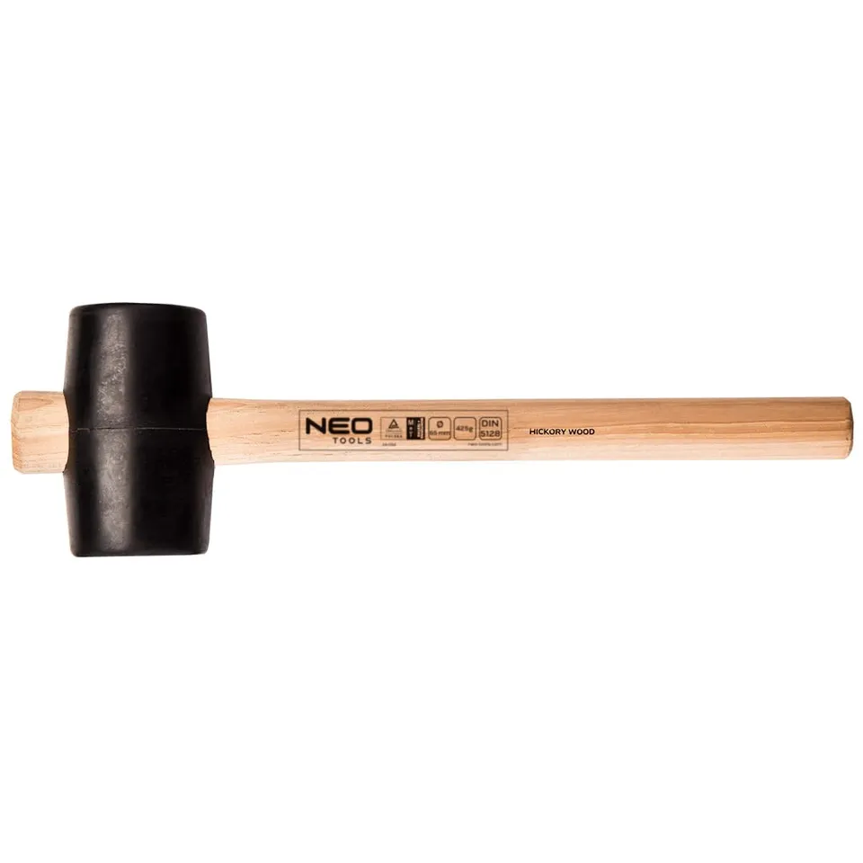 NEO TOOLS maillet caoutchouc 65 mm 425 g manche hickory
