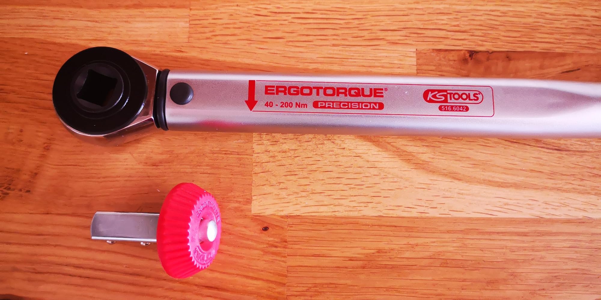KS Tools Ergotork 516.6042 Clé Dynamométrique 40-200 Nm 1/2