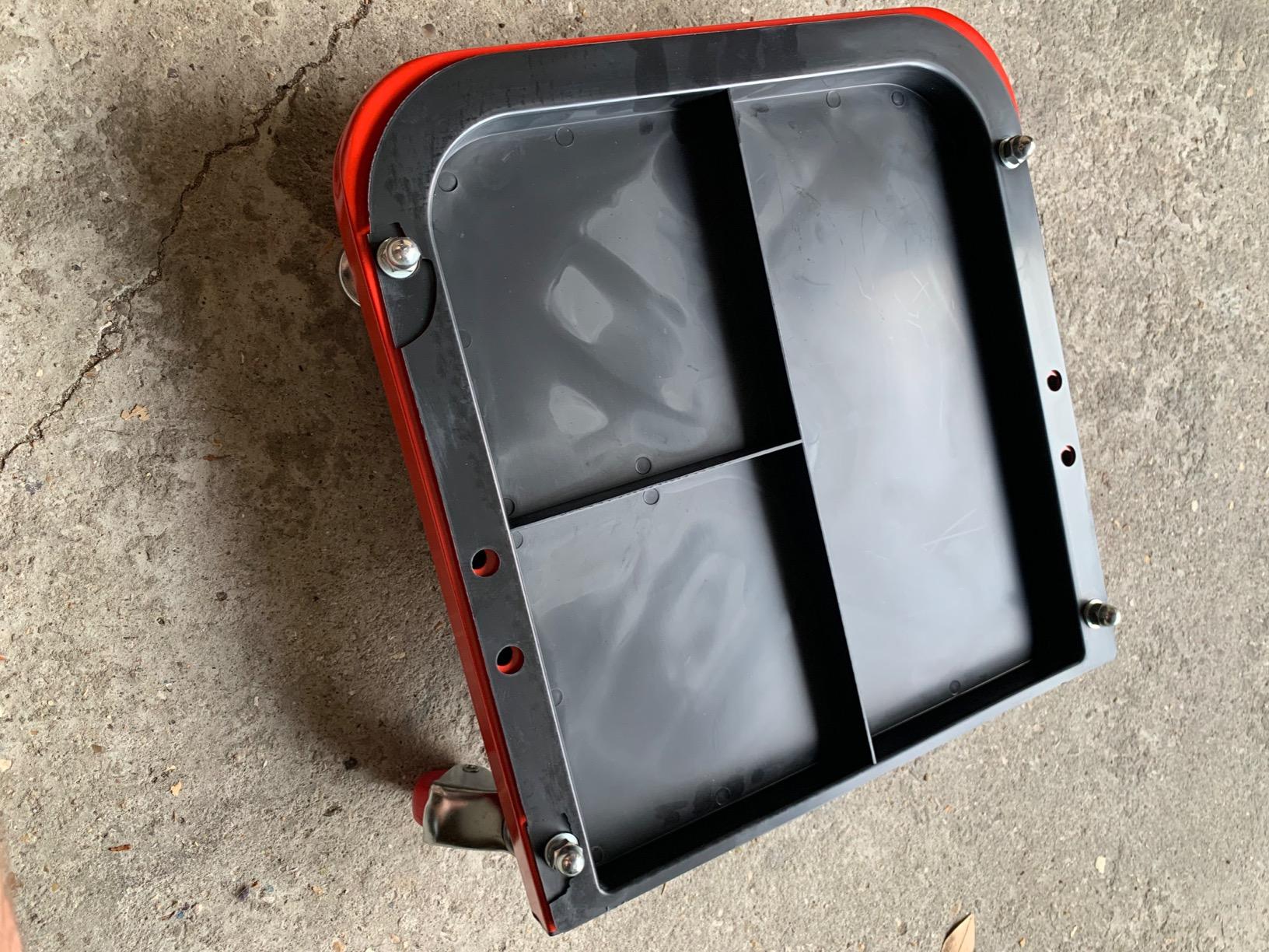 KS Tools 500.8020 Tabouret d'atelier à roulettes avec plateau