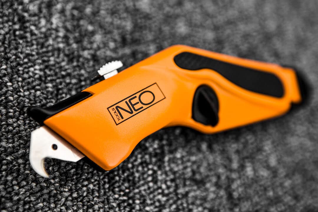NEO Tools cutter lame rétractable corps métal antidyrapant