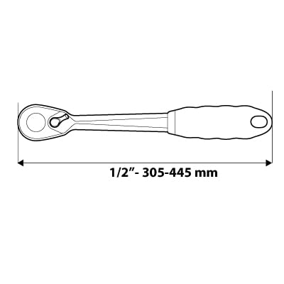 NEO TOOLS 08-515 cliquet 1/2 télescopique 72 dents