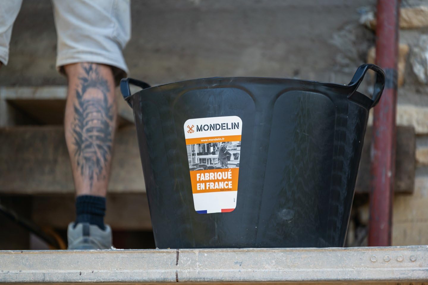 Mondelin ProChok 40L auge cabas chantier poignées