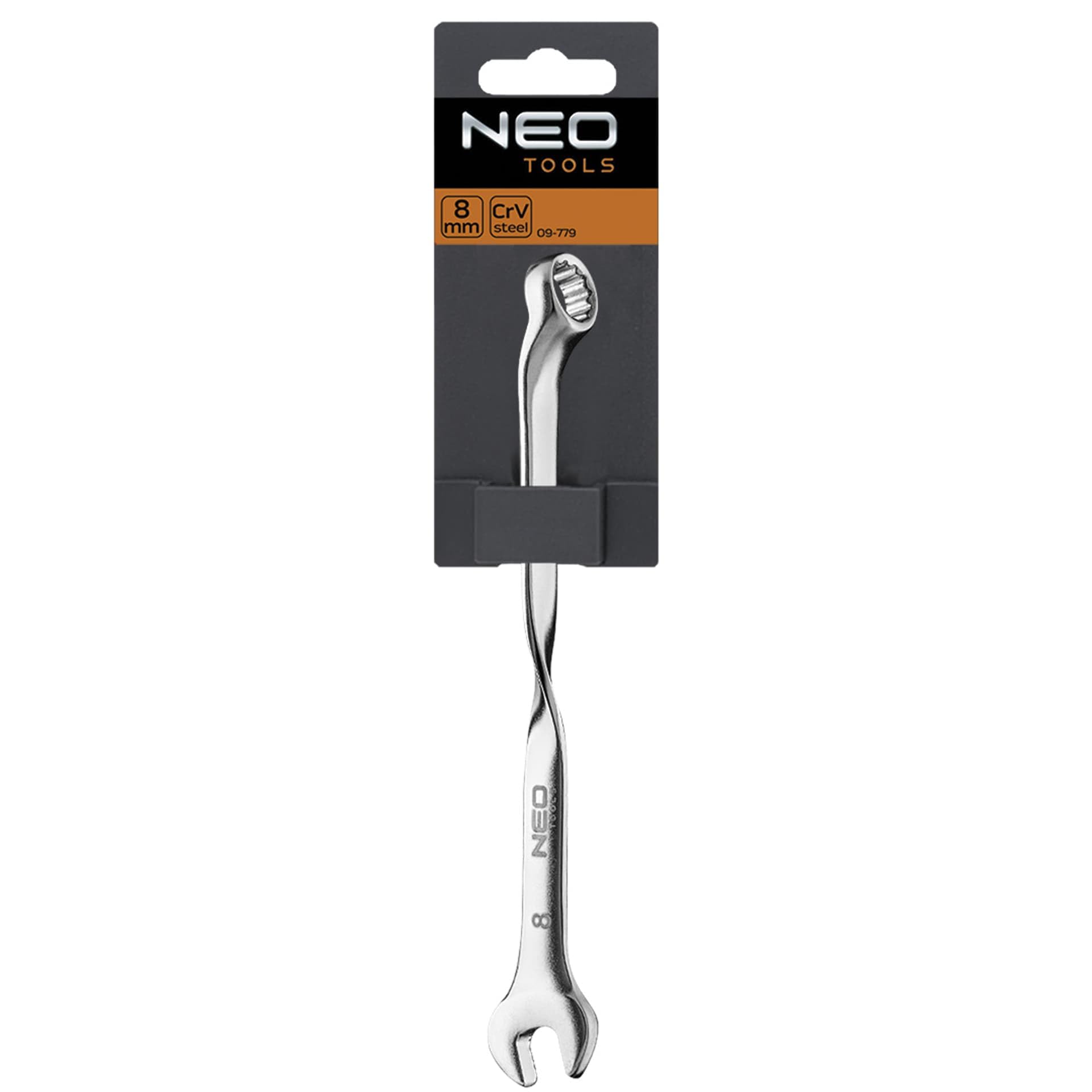 NEO TOOLS 09-779 Clé Mixte 8 mm Torsion 90° Forgée