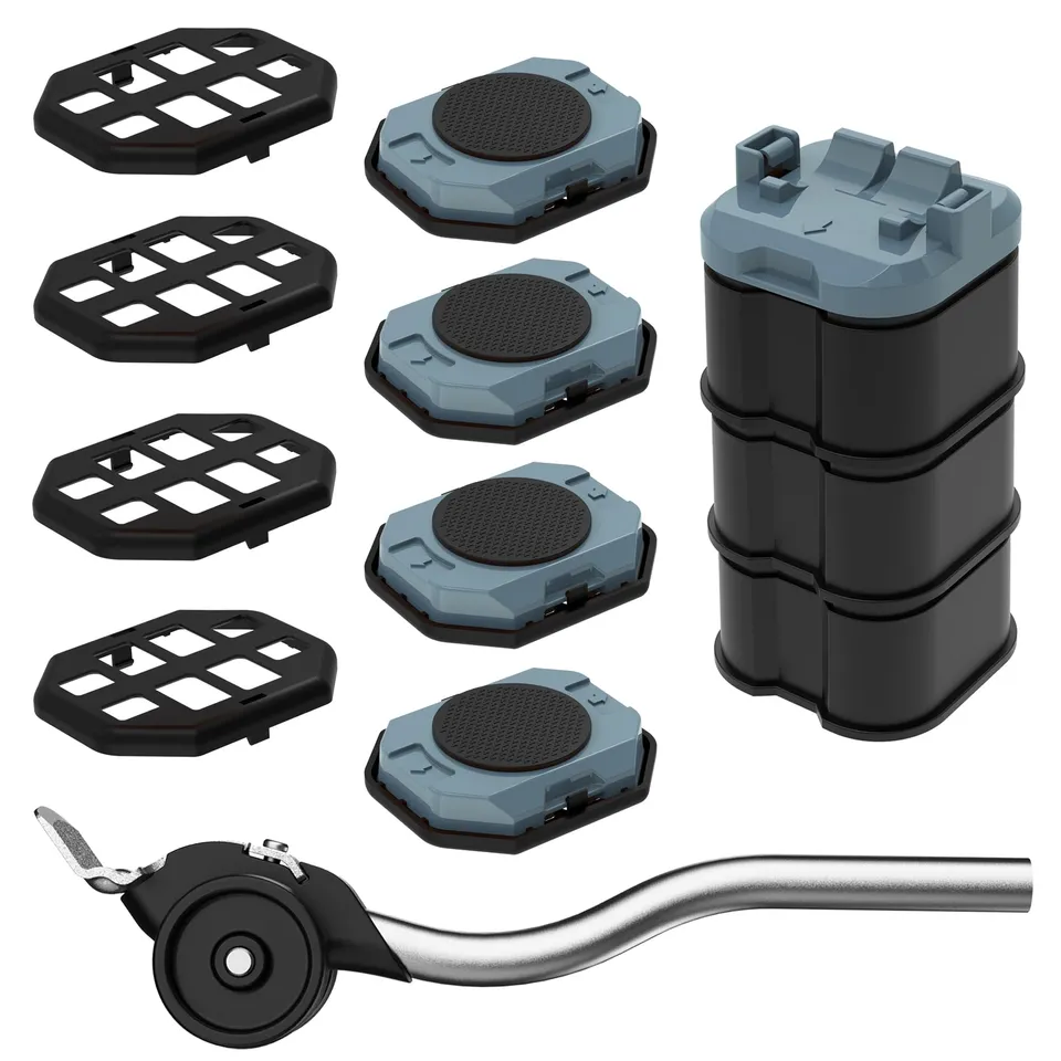 ONEON Move-It lève-meuble patins rouleurs gris bleu 300 kg