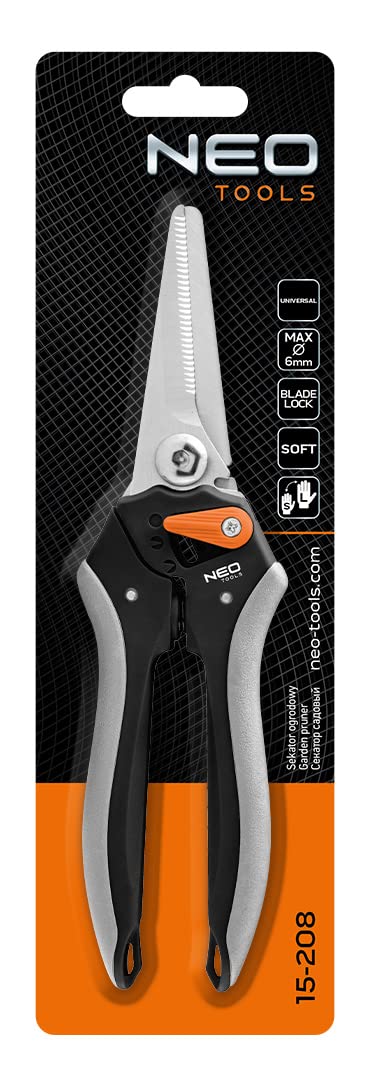 NEO TOOLS 15-208 Sécateur universel 210 mm coupe 6 mm