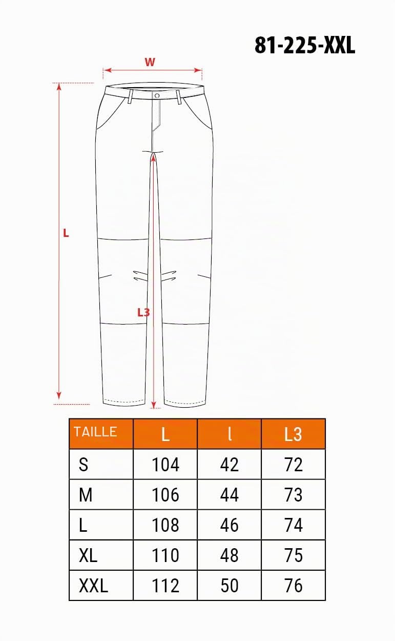 NEO Tools HD+ pantalon travail coton 275 g/m² taille L