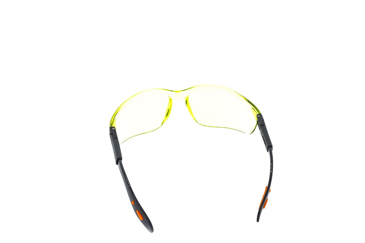 NEO TOOLS lunettes de sécurité verres jaunes polycarbonate