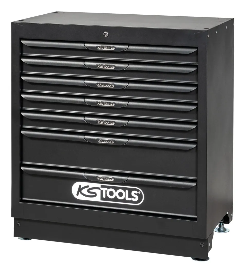 KS Tools 810.8002 bloc 7 tiroirs 34" acier à roulements