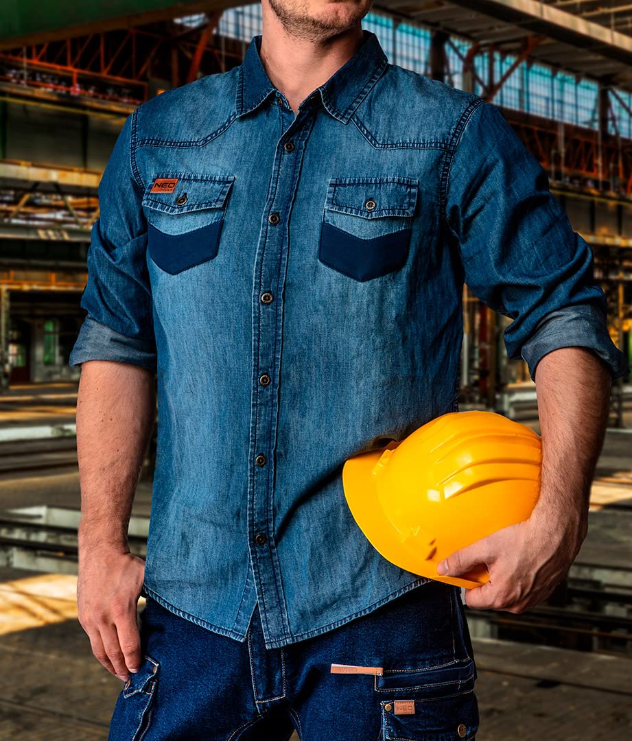 NEO TOOLS t-shirt de travail denim homme XL