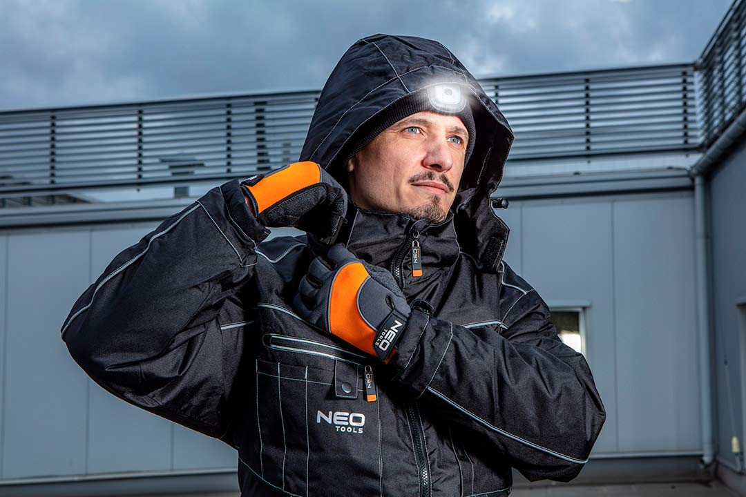 NEO TOOLS veste d'hiver travail noire doublée chaude