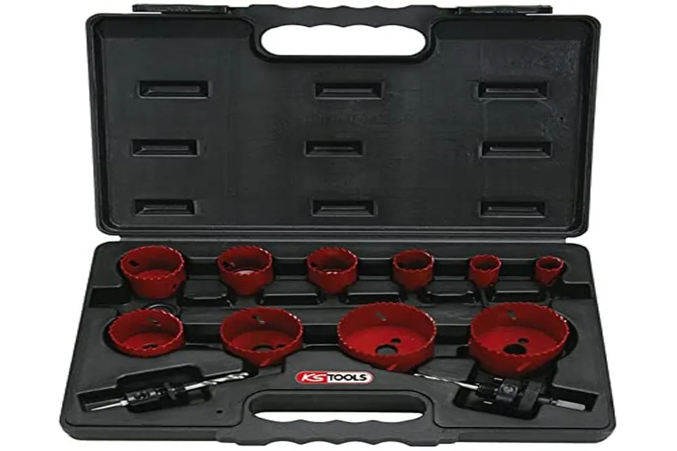 KS Tools 129.5545 coffret scies cloches 10 pcs HSS bimétal