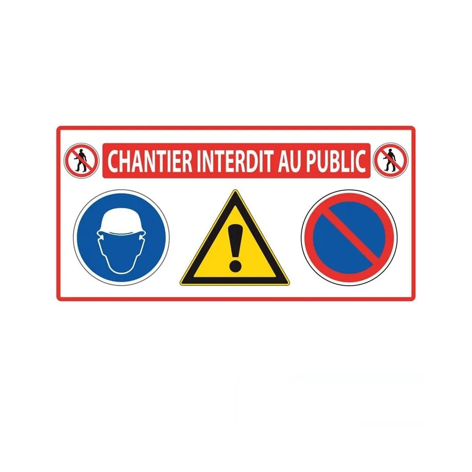 Mondelin Panneau 4 en 1 panneau protection chantier