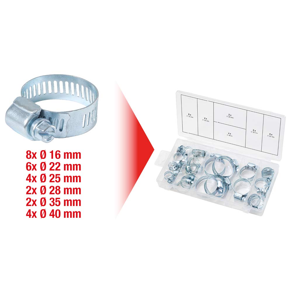 KS Tools 970.0070 Assortiment 26 colliers de serrage