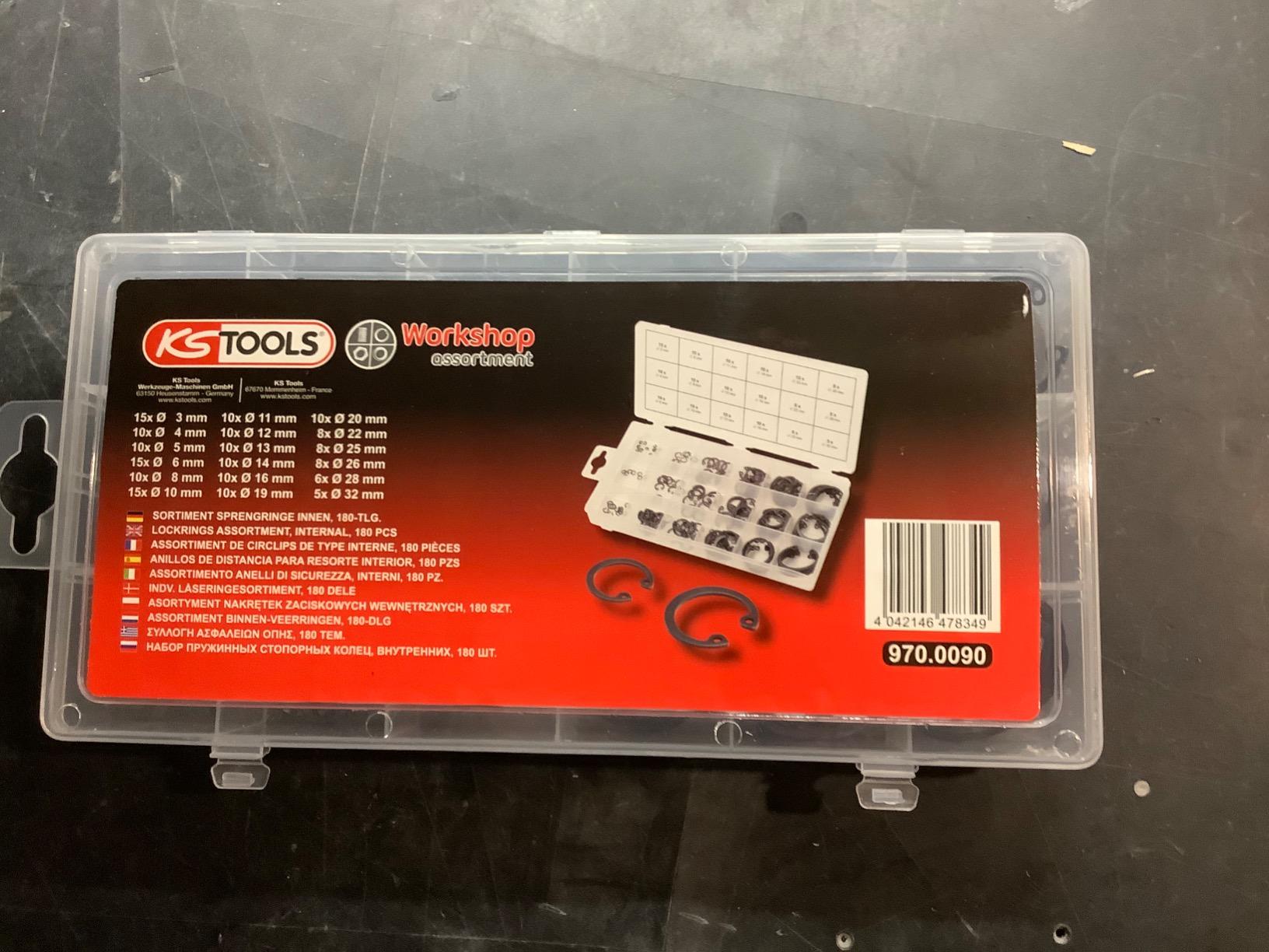 KS Tools 970.0090 assortiment circlips interne 180 pcs