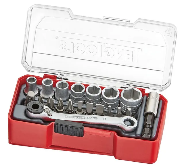 Teng Tools coffret douilles 1/4" 6 pans 20 pièces