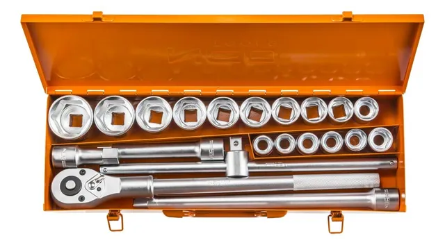 NEO TOOLS 08-061 coffret douilles 3/4 21 pièces 19-50 mm