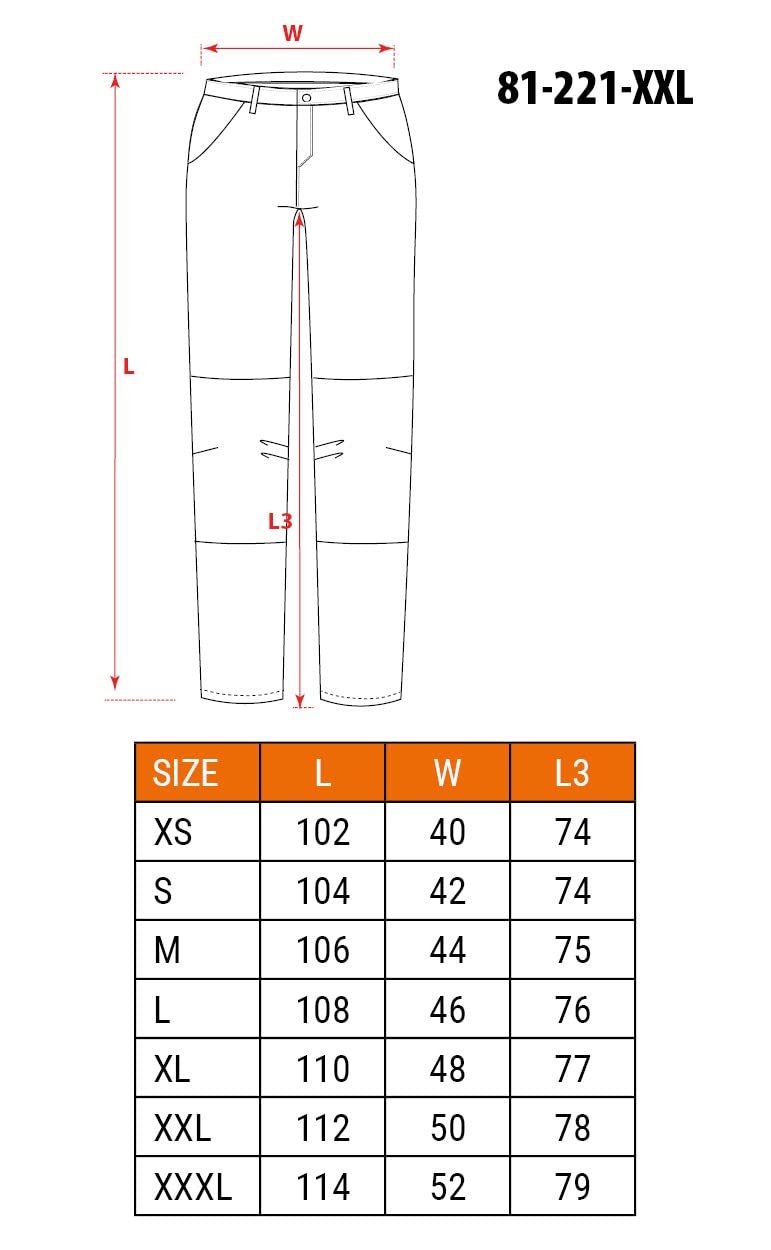 NEO TOOLS pantalon cargo homme XXL poche
