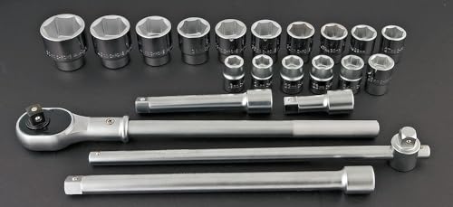 NEO TOOLS 08-061 coffret douilles 3/4 21 pièces 19-50 mm